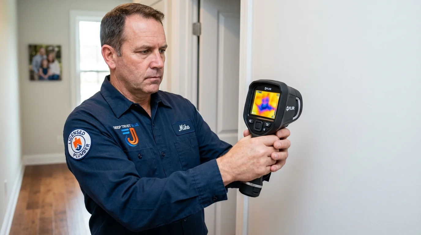 Thermal imaging leak detection by Johns Plumbing LLC in White Castle